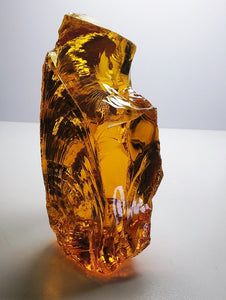 Amber - Light Traditional Andara Crystal 560g