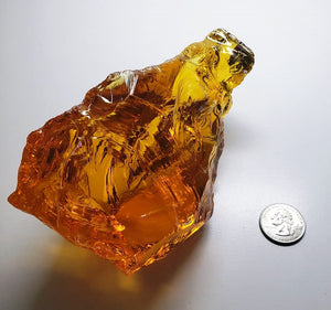 Amber - Light Traditional Andara Crystal 630g