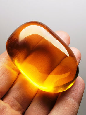 Amber Light Andara Crystal Hand / Palm Piece 76g