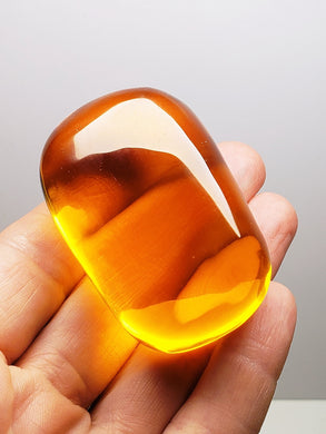 Amber Light Andara Crystal Hand / Palm Piece 98gB