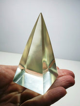 Load image into Gallery viewer, Gold - Light Andara Crystal Nubian Pyramid 3in x 1.5in