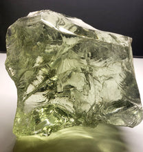 Load image into Gallery viewer, Gold - Light w/ Seafoam "clouds" Traditional Andara Crystal 900g