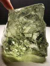 Load image into Gallery viewer, Gold - Light w/ Seafoam "clouds" Traditional Andara Crystal 900g