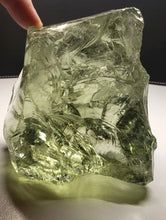 Load image into Gallery viewer, Gold - Light w/ Seafoam "clouds" Traditional Andara Crystal 900g