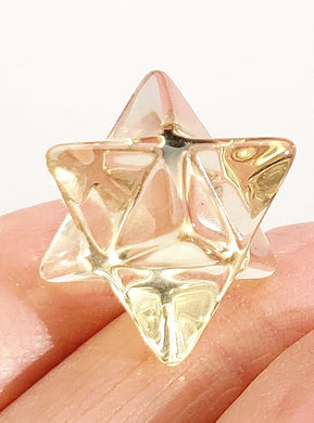 Light Gold Andara Crystal Merkaba 15mm