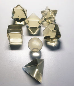 Andara Crystal Sacred Geometry Set Light Gold / Celestial Gold