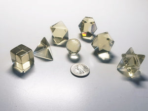 Andara Crystal Sacred Geometry Set Light Gold / Celestial Gold