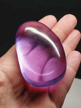 Load image into Gallery viewer, Violet - Light (color change) Andara Crystal Hand/Palm Piece 130g