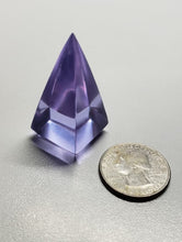 Load image into Gallery viewer, Violet - Light (color change) Andara Crystal Nubian Pyramid 1.5n x .75in