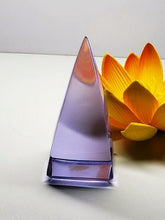 Load image into Gallery viewer, Violet - Light (color change) Andara Crystal Nubian Pyramid 2.5n x 1.25in