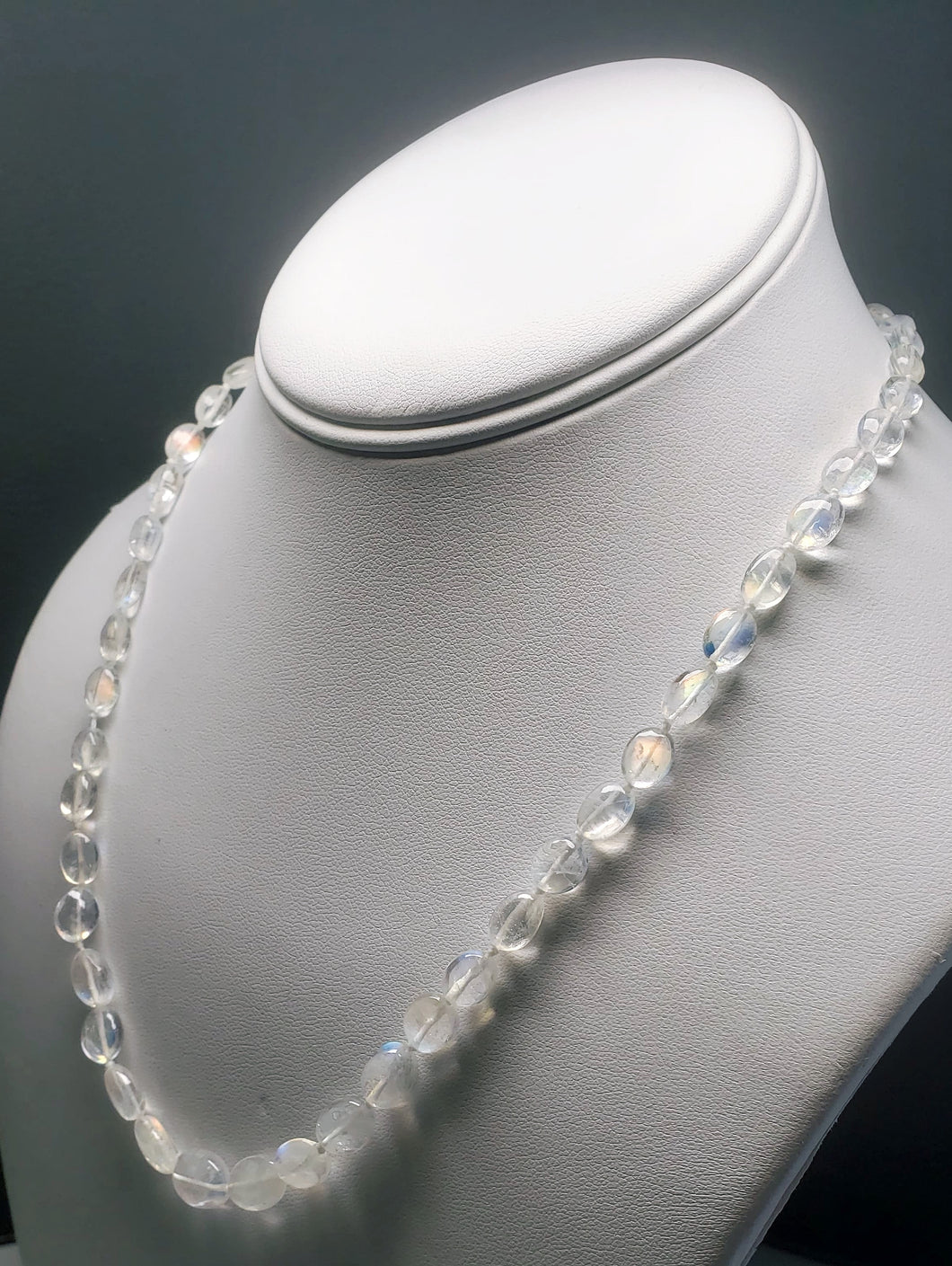 Moonstone - Madagascar Rainbow Flash EO+ oval 18.75inch
