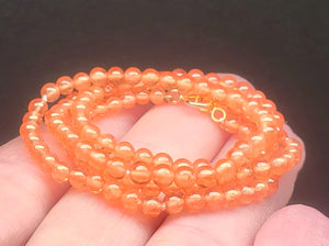 Mandarin Garnet EO 3-3.5mm 16.75inch