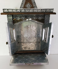 Load image into Gallery viewer, ABUNDANCE Shrine/temple/alter  Home Pooja Mandir Pure Silver Aluminum Sheets and oxidized copper accents