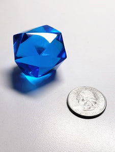 Blue - Medium Bright Andara Crystal Icosahedron 42g
