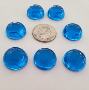 Blue - Medium Bright Andara Crystal Cabochon 20mm Chakra Set