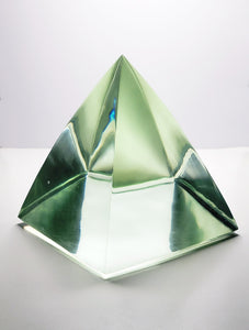 Mint / Ethereal Mint Andara Crystal Pyramid 5in x 5in x 5in