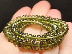 Moldavite EO++ 3.4-7.9mm 17in 61.6ct