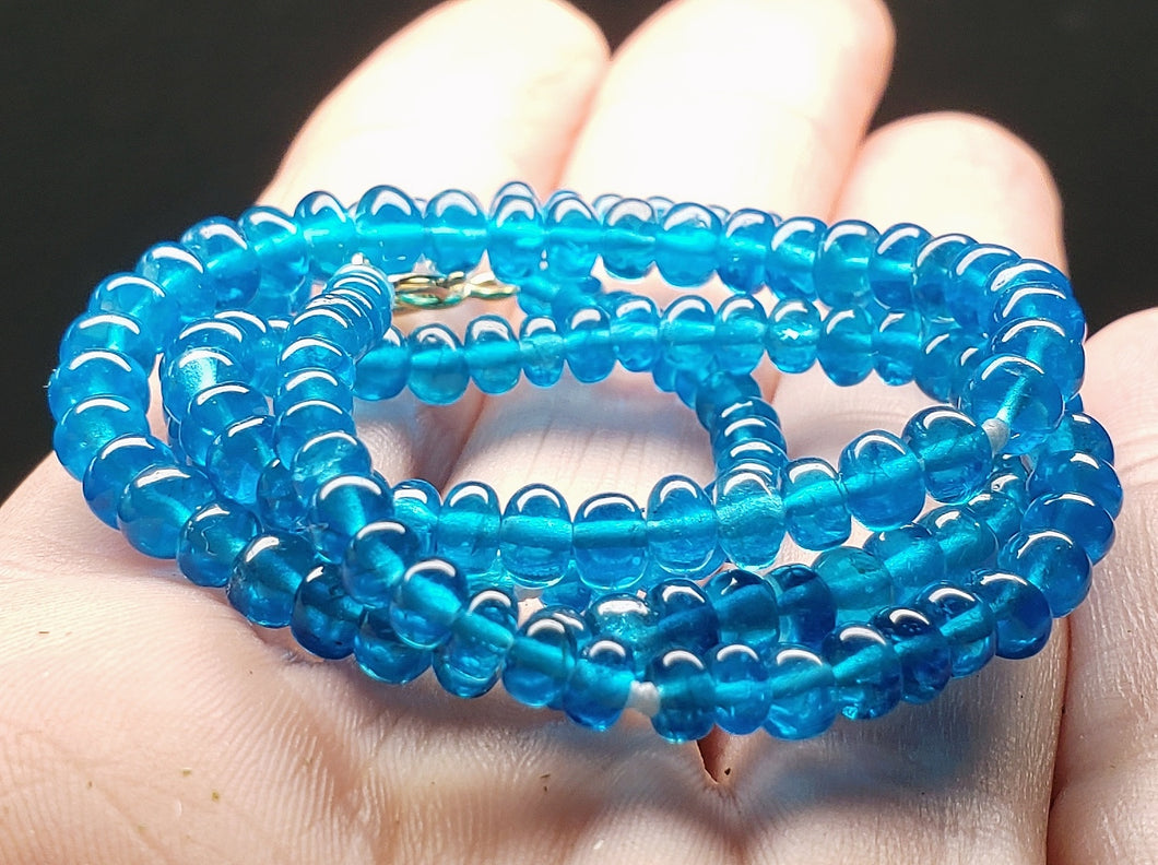 Apatite - Blue (neon) EO+ 3.5-5mm 17inch