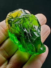 Load image into Gallery viewer, Olive Green (Deep) Traditional Andara Crystal 60g