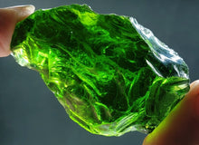 Load image into Gallery viewer, Olive Green (Deep) Traditional Andara Crystal 60g