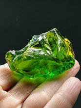 Load image into Gallery viewer, Olive Green (Deep) Traditional Andara Crystal 60g