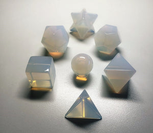 Andara Crystal Sacred Geometry Set Opalescent