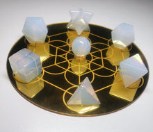Load image into Gallery viewer, Andara Crystal Sacred Geometry Set Opalescent