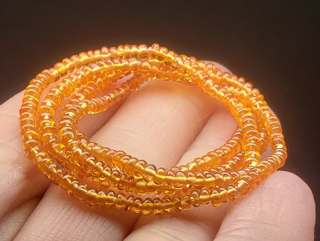 Sapphire - Orange EO++ 2.5-3mm 18inch