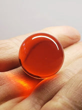 Load image into Gallery viewer, Orange Andara Crystal Mini Sphere 20mm