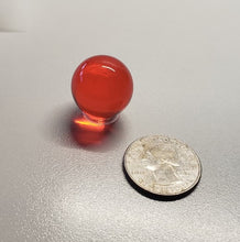 Load image into Gallery viewer, Orange Andara Crystal Mini Sphere 20mm