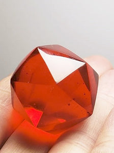 Orange Andara Crystal Icosahedron 26g