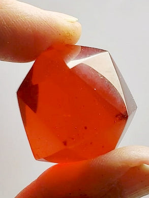 Orange Andara Crystal Icosahedron 26g