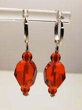 Load image into Gallery viewer, Orange Andara Crystal Earrings*