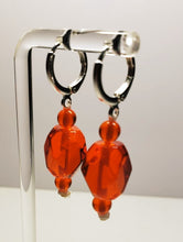 Load image into Gallery viewer, Orange Andara Crystal Earrings*