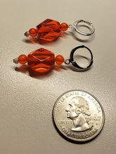 Load image into Gallery viewer, Orange Andara Crystal Earrings*