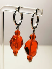 Load image into Gallery viewer, Orange Andara Crystal Earrings*