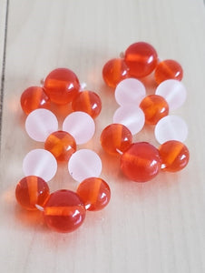 Orange Color Ray Andara Crystal Healing Tool PAIR