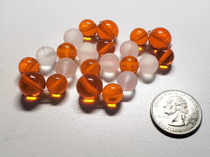 Orange Color Ray Andara Crystal Healing Tool PAIR