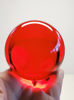 Orange Red (RARE) Andara Crystal Sphere 2.75inch