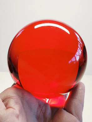 Orange Red (RARE) Andara Crystal Sphere 3inch