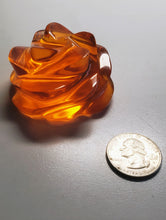 Load image into Gallery viewer, Orange Andara Crystal Rose