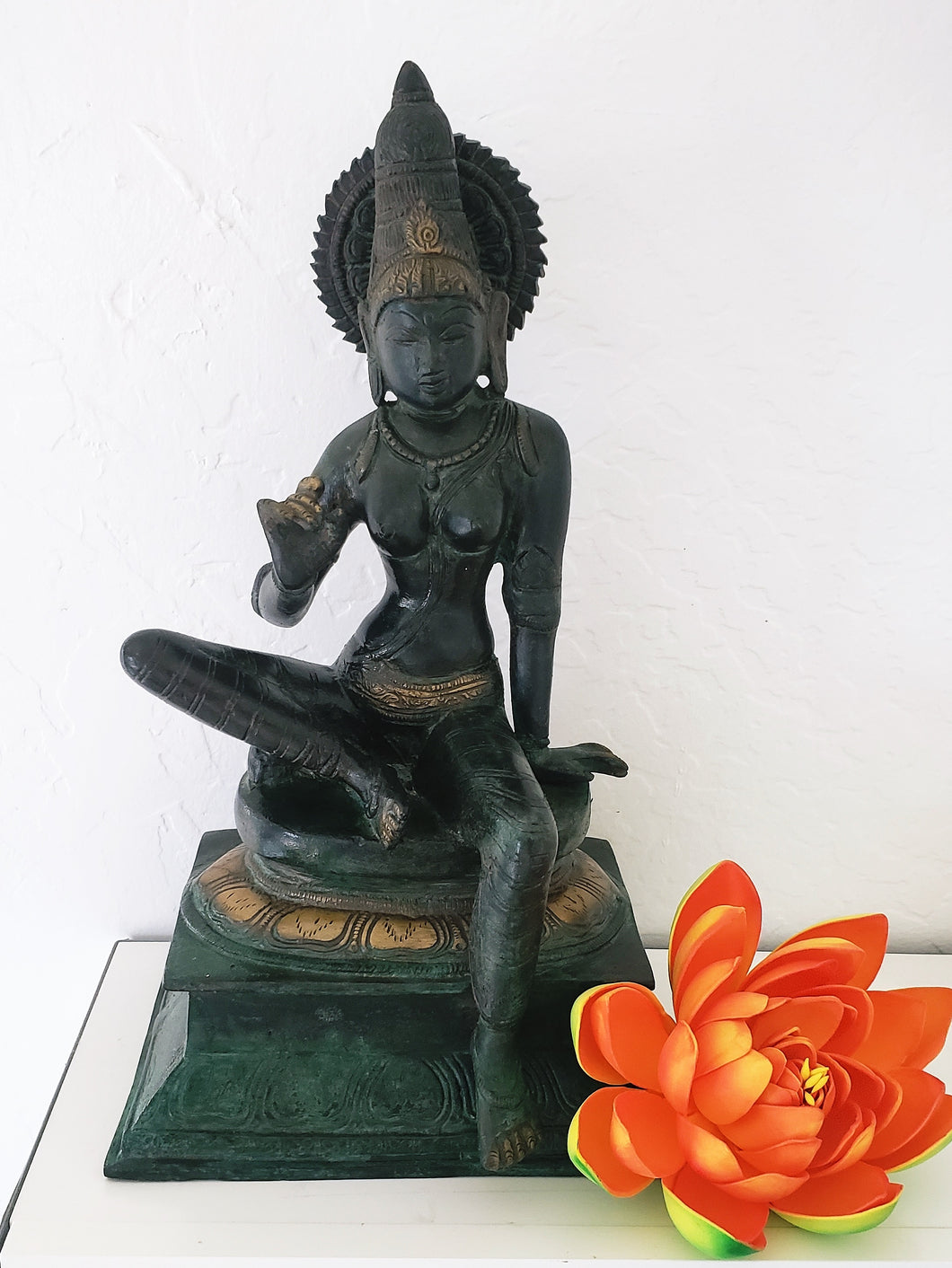 Brass Goddess Parvati Statue