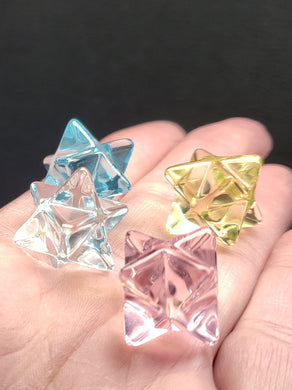 Pastel Andara Crystal Merkaba Set