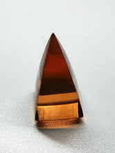 Load image into Gallery viewer, Peach Andara Crystal Nubian Pyramid 1.5in x .75in