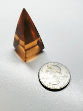 Load image into Gallery viewer, Peach Andara Crystal Nubian Pyramid 1.5in x .75in