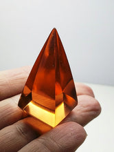 Load image into Gallery viewer, Peach Andara Crystal Nubian Pyramid 1.5in x .75in