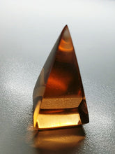 Load image into Gallery viewer, Peach Andara Crystal Nubian Pyramid 1.5in x .75in