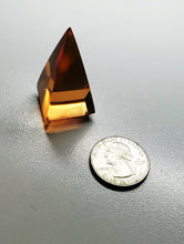 Load image into Gallery viewer, Peach Andara Crystal Nubian Pyramid 1.5in x .75in