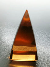 Load image into Gallery viewer, Peach Andara Crystal Nubian Pyramid 1.5in x .75in
