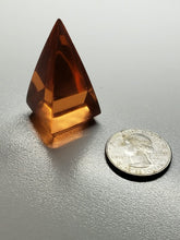 Load image into Gallery viewer, Peach Andara Crystal Nubian Pyramid 1.5in x .75in